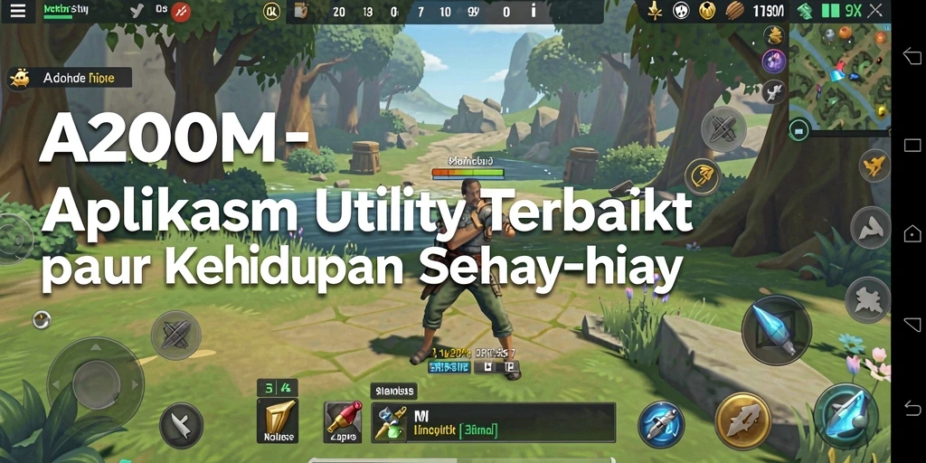 Tampilan antarmuka A200M yang sederhana dan mudah digunakan.