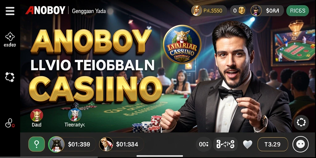 Gambaran gameplay seru di ANOBOY Live Casino.