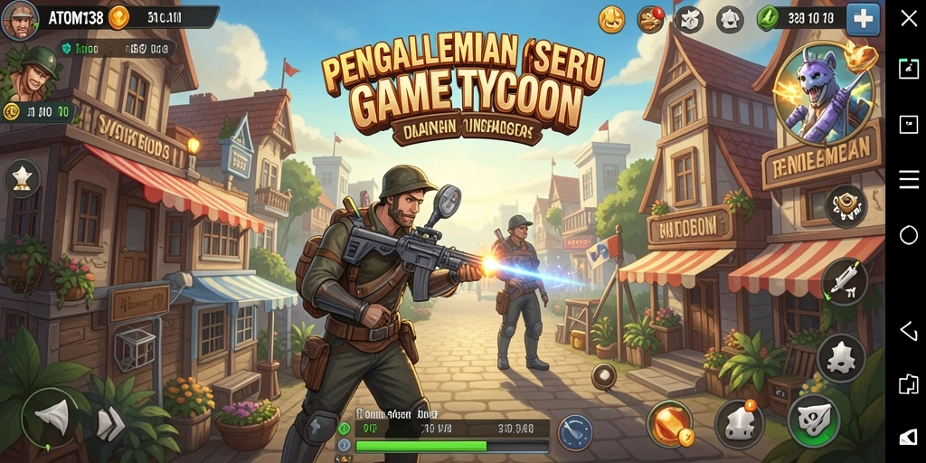 Tampilan gameplay <strong>ATOM138</strong> yang menarik dan interaktif.