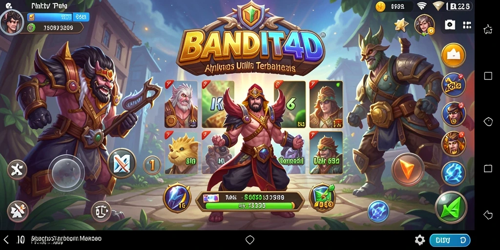 Tampilan antarmuka BANDIT4D yang modern dan intuitif.