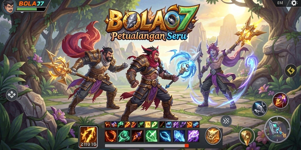 Tampilan gameplay BOLA07 yang menggugah selera dan seru.