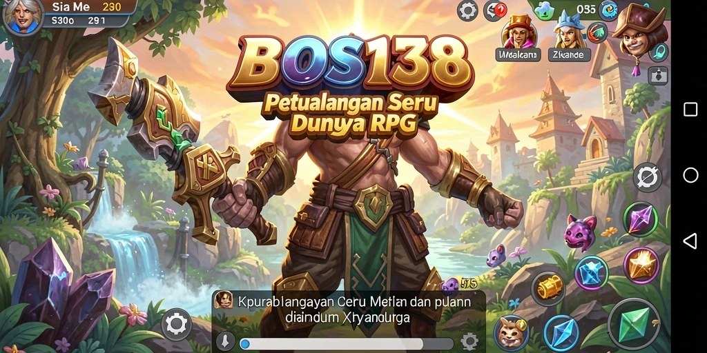 Tangkapan layar gameplay BOS138 dengan pertarungan epik dan karakter menarik.