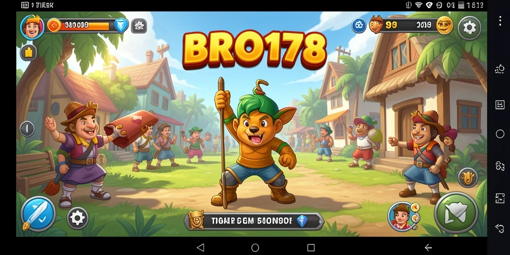 Tampilan permainan puzzle di BRO178 dengan berbagai level menantang.