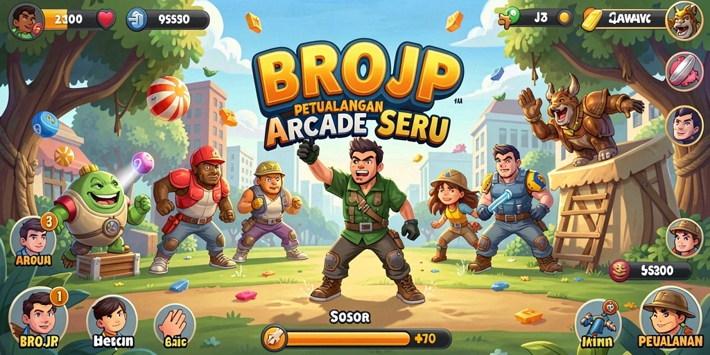 Tangkapan layar <strong>BROJP</strong> menampilkan gameplay yang seru dan menarik.