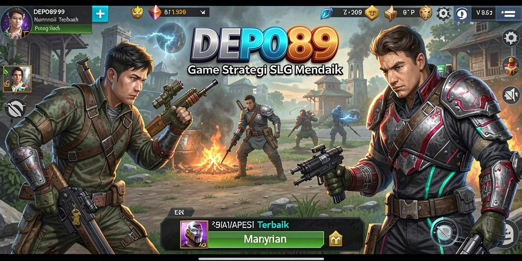 Screenshot gameplay DEPO89 menampilkan pertempuran epik dan strategi mendalam.