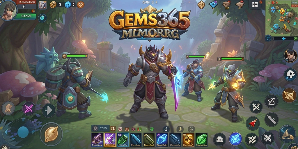 Menggambarkan petualangan epik di dunia GEMS365 dengan grafis menawan.