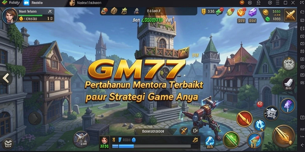 Tampilan gameplay GM777 yang mendebarkan dalam pertempuran Tower Defense.