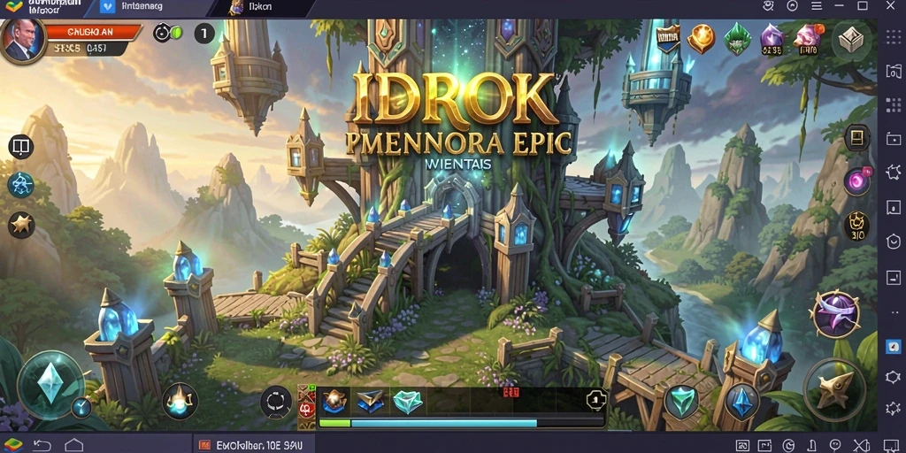 Tampilan gameplay <strong>IDROK</strong> dengan strategi Tower Defense yang menantang.