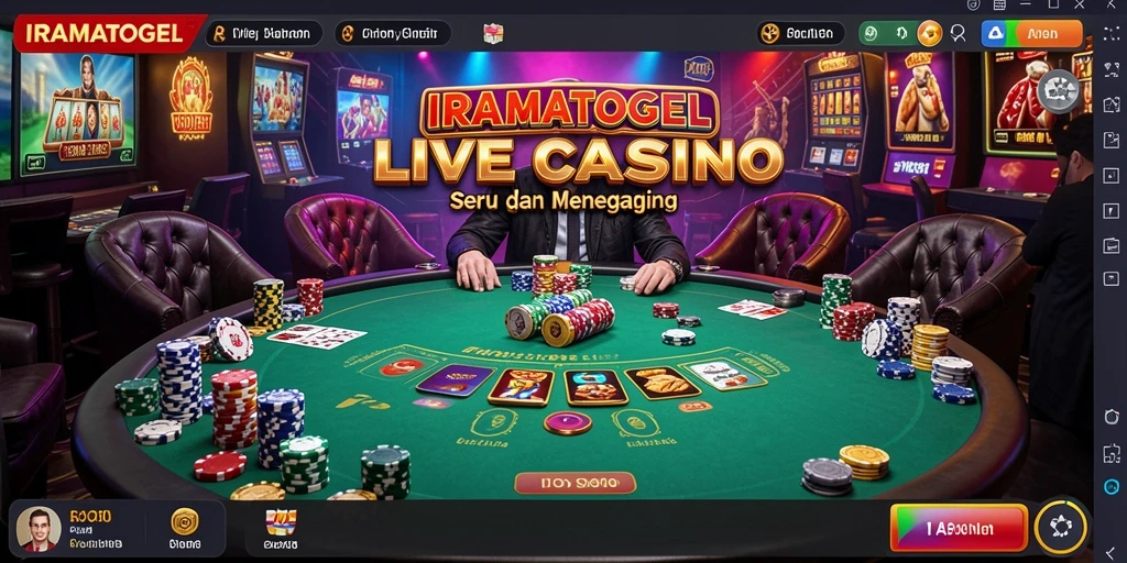 Tampilan permainan Live Casino yang menarik dan interaktif.