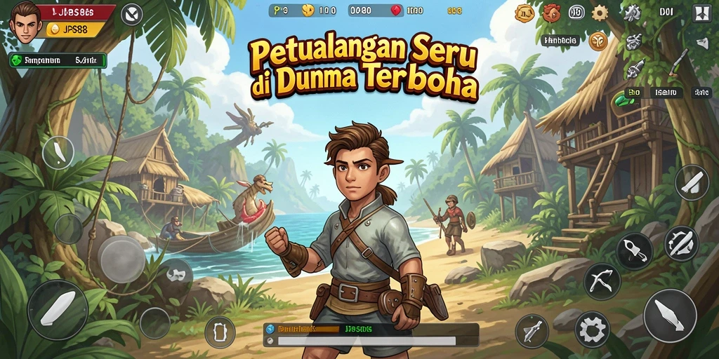 Screenshot gameplay yang menunjukkan penjelajahan di dunia terbuka yang menakjubkan.