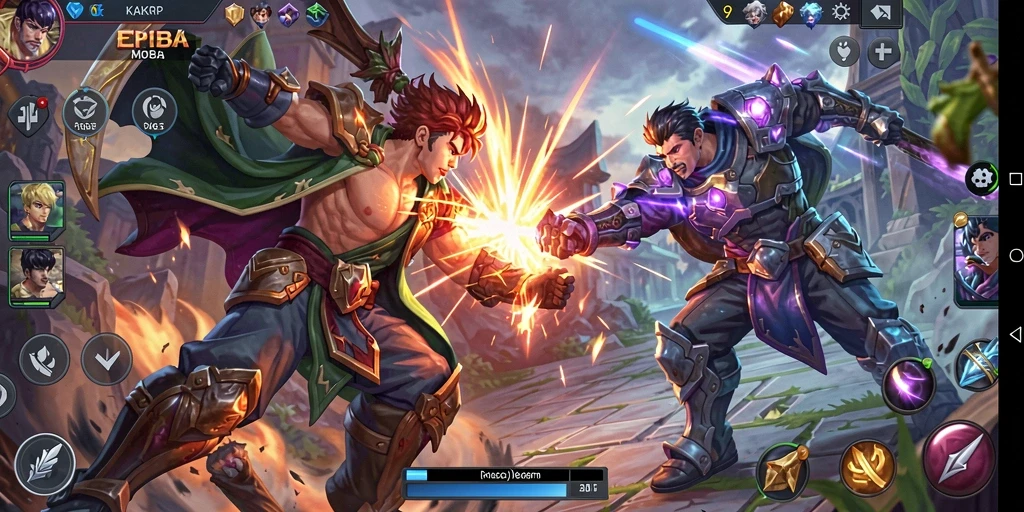 Tampilan gameplay KAKRP yang mendebarkan dan penuh strategi.