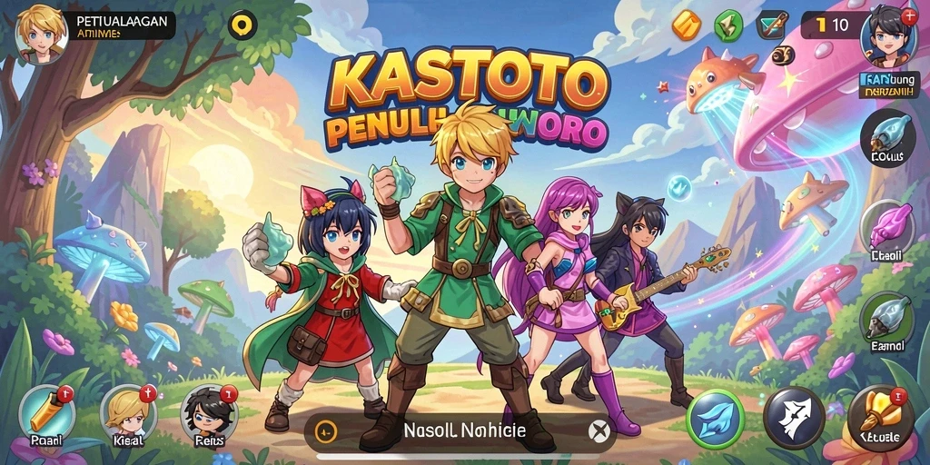 Tampilan gameplay KASTOTO yang memukau dan seru.