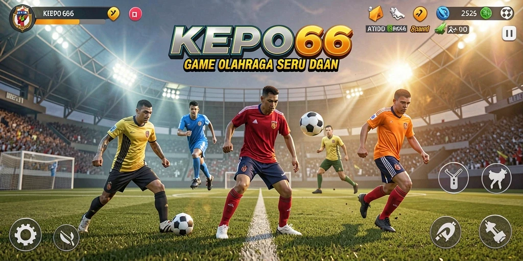 Tangkapan layar menunjukkan gameplay menarik KEPO66 dalam aksi olahraga.
