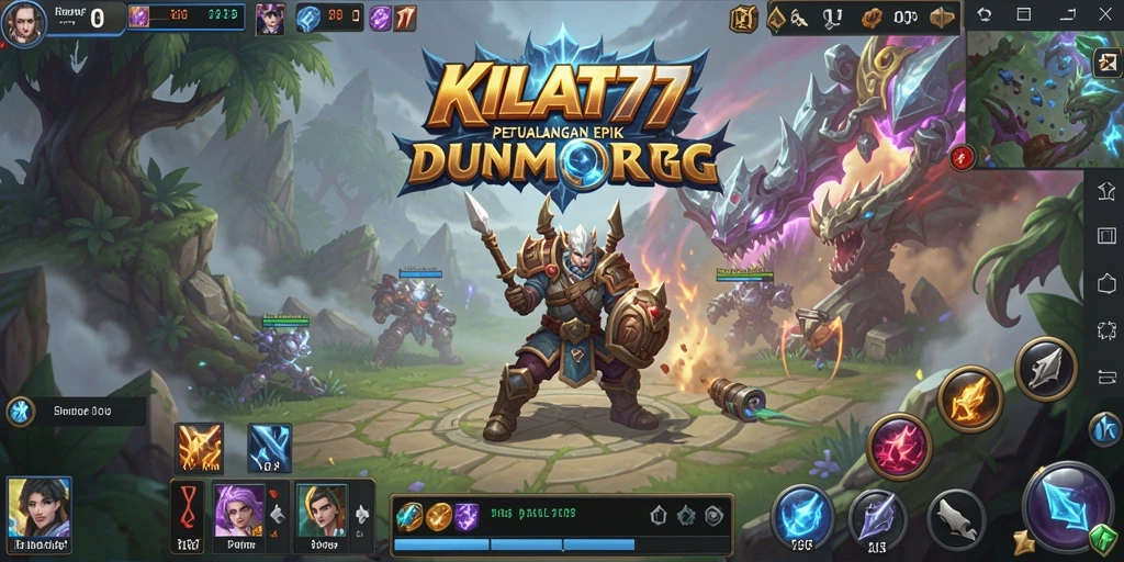 Screenshot gameplay KILAT77 menampilkan aksi pertarungan yang mendebarkan.