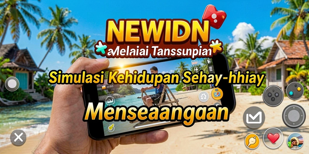 Screenshot gameplay NEWIDN dengan grafis menawan dan aktivitas seru.