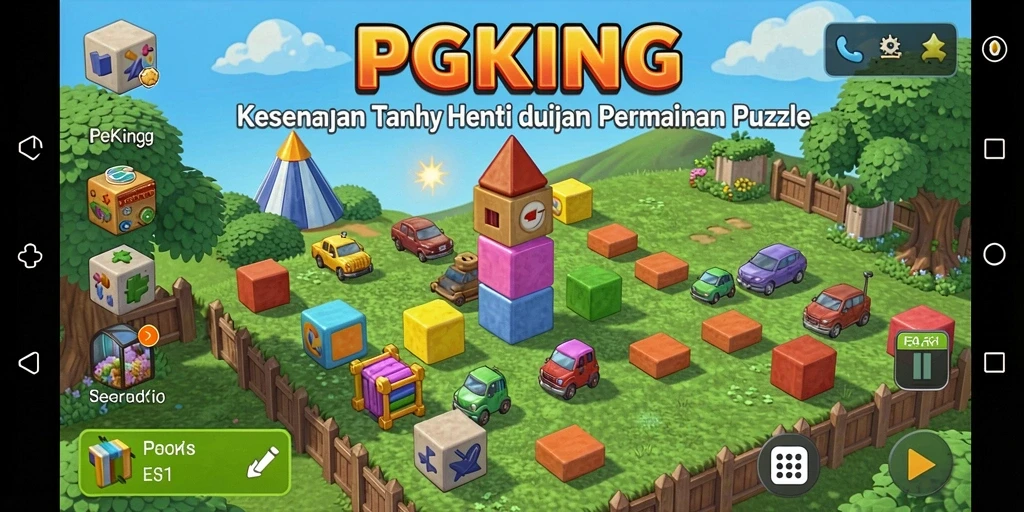 Tampilan gameplay PGKING dengan tantangan Puzzle yang seru.