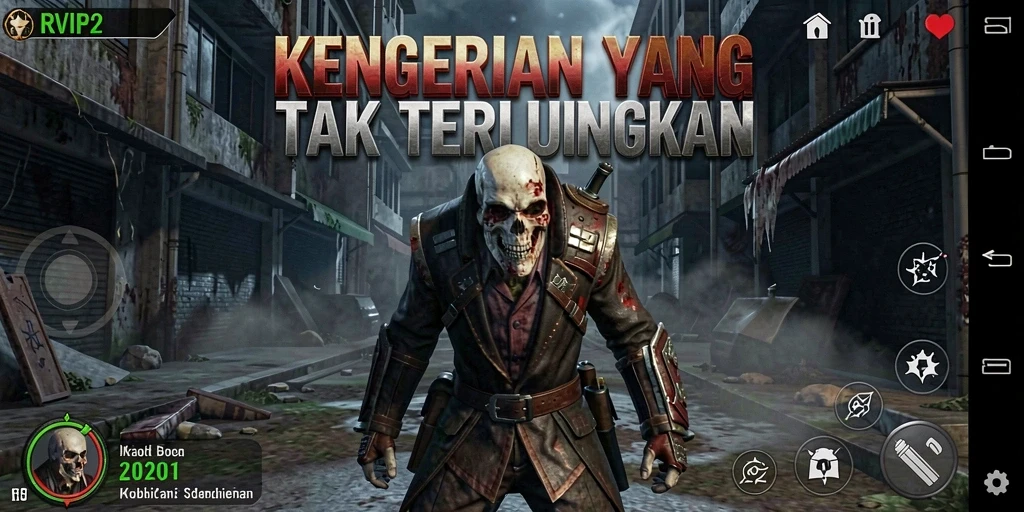 Menampilkan gameplay horor yang mencekam dan penuh ketegangan.