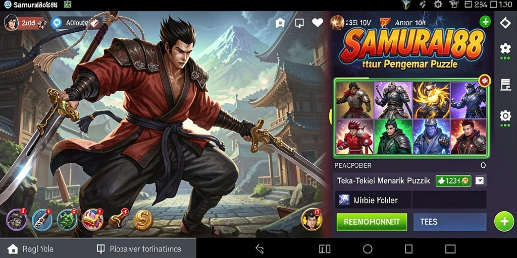 Tampilan menarik dari gameplay <strong>SAMURAI88</strong> memperlihatkan tantangan puzzle yang mengasyikkan.