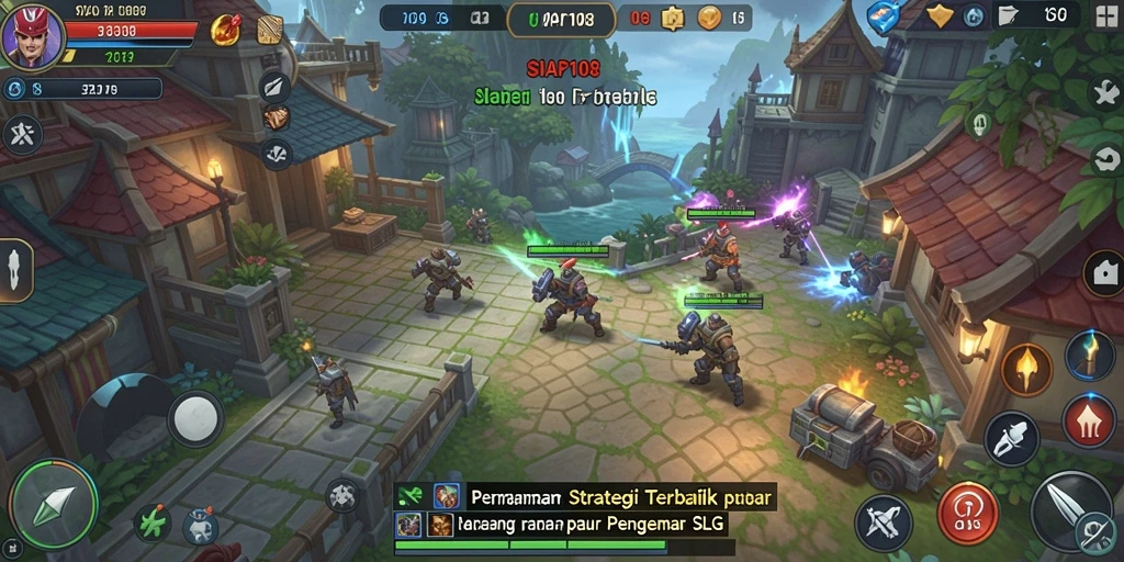 Screenshot gameplay menarik dari SIAP108 yang menunjukkan pertarungan strategis.