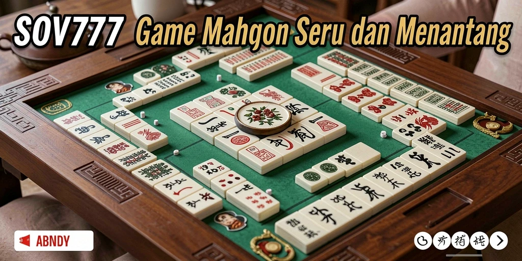 Tampilan gameplay SOV777 yang menarik dengan ubin Mahjong berwarna-warni.