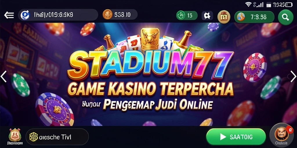 Tangkapan layar gameplay STADIUM77 yang menampilkan aksi kasino yang mendebarkan.